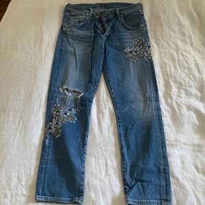 Citizens of Humanity Embroidered Jeans